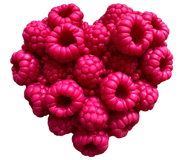 Decoratiune comestibila, Inima din zmeura Decoratiuni din Pasta de Zahar Nati Shop