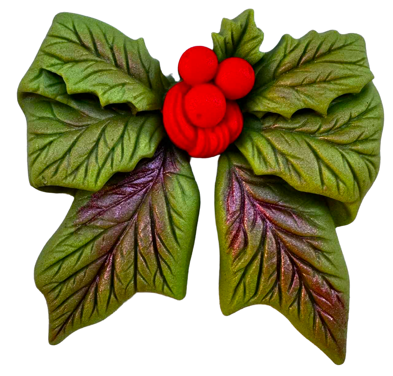 Decoratiune Comestibila Floarea Craciunului - Dulce Decor Festiv Pentru Prajituri Si Deserturi