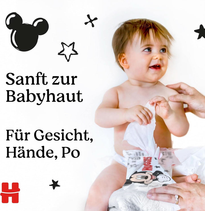 Huggies Baby-Feuchttücher Disney, Für Den Ganzen Körper, Dezent Und Frisch, 10 X 56 Tücher, Monatsbox