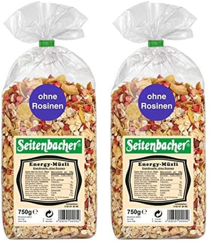 Seitenbacher Energy-Müsli I Ohne Rosinen I Vollkorn (1 X 750 G)