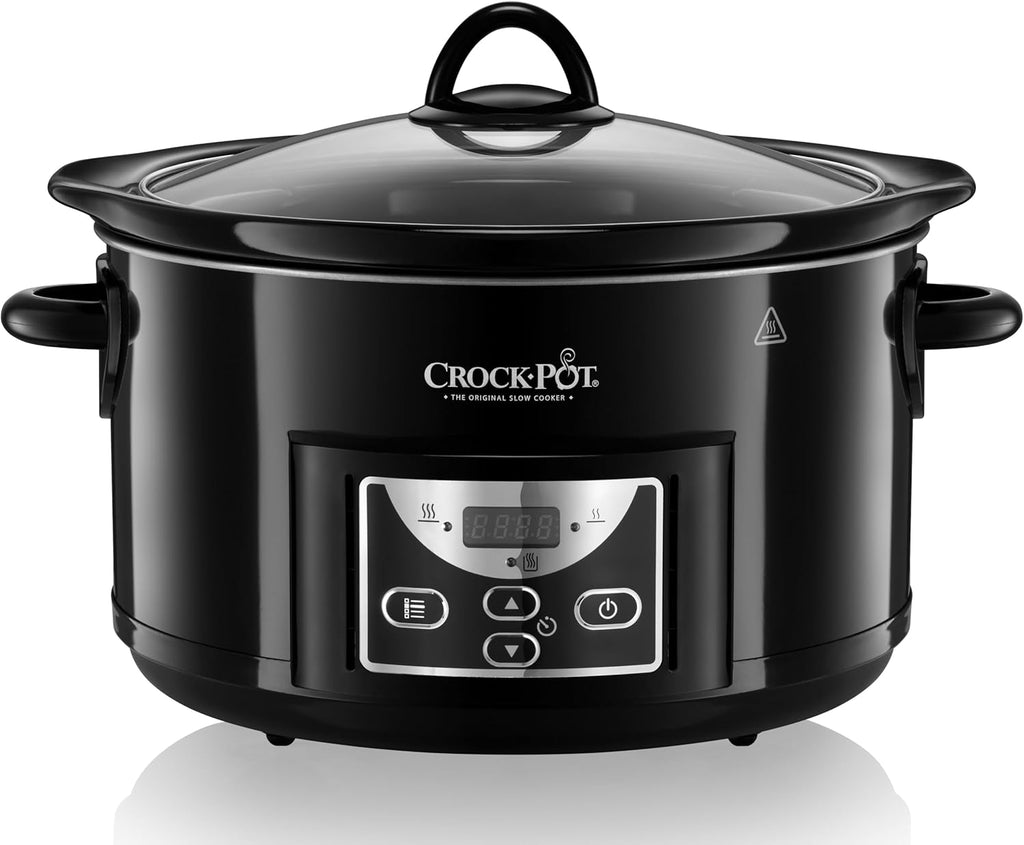 Crock-Pot Schongarer | 4,7 L (Bis Zu 5 Personen) | Programmierbare Zeitschaltuhr | Schwarz [SCCPRC507B]