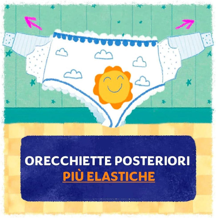 Pampers Soarele si Luna scutece, unisex, junior, mărimea 5 (11-25 kg), 120 scutece