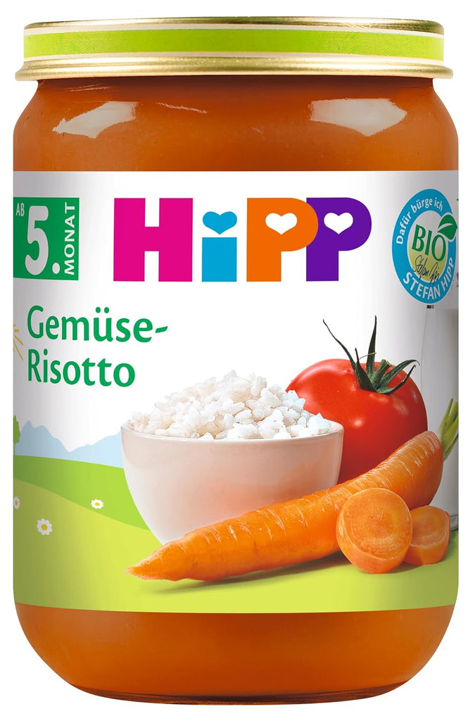 Hipp Organic Vegetables, piure din legume, pachet de 6 x 125 grame sau 6 x 190 grame