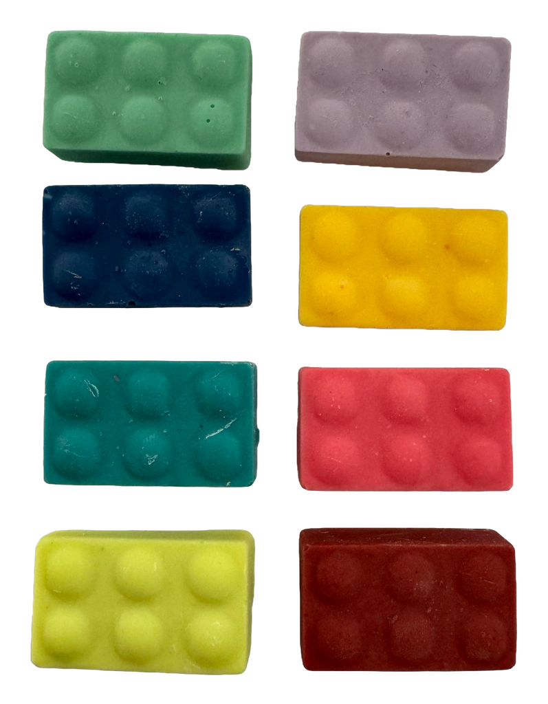 Set 8 decoratiuni comestibile din ciocolata, Piese Lego - Nati Shop 