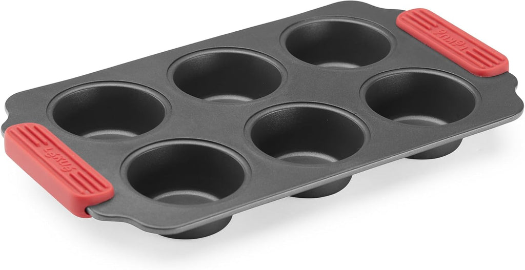 Lékué Muffin-Backform, Antihaftbeschichtet, Metall, 6 Mulden