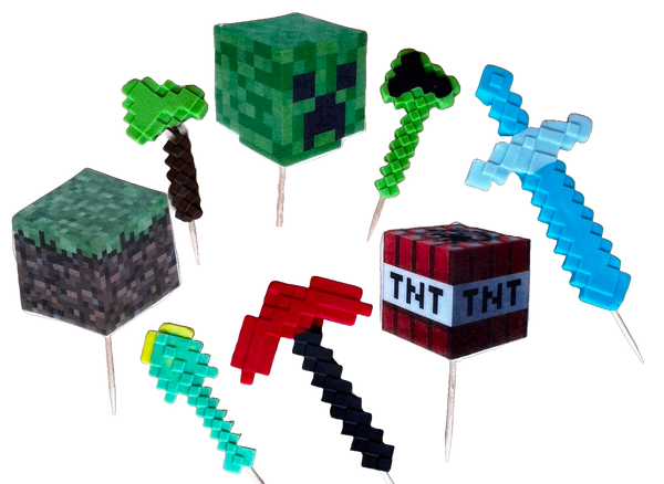 Set 7 decoratiuni comestibile din pasta de zahar Decoratiuni din Pasta de Zahar Nati Shop