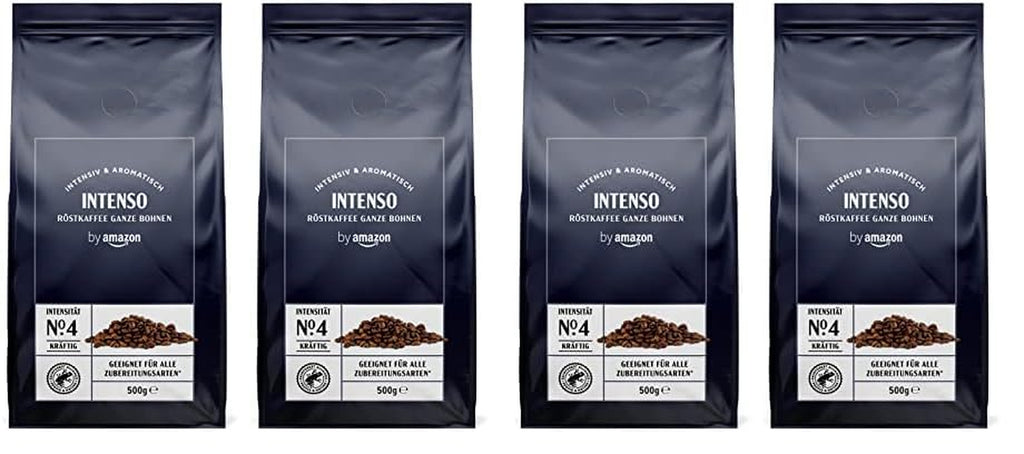 By Amazon Espresso Crema Kaffeebohnen, Leichte Röstung, 1 Kg, 2 Packungen Mit 500 G – Rainforest Alliance-Zertifizierung