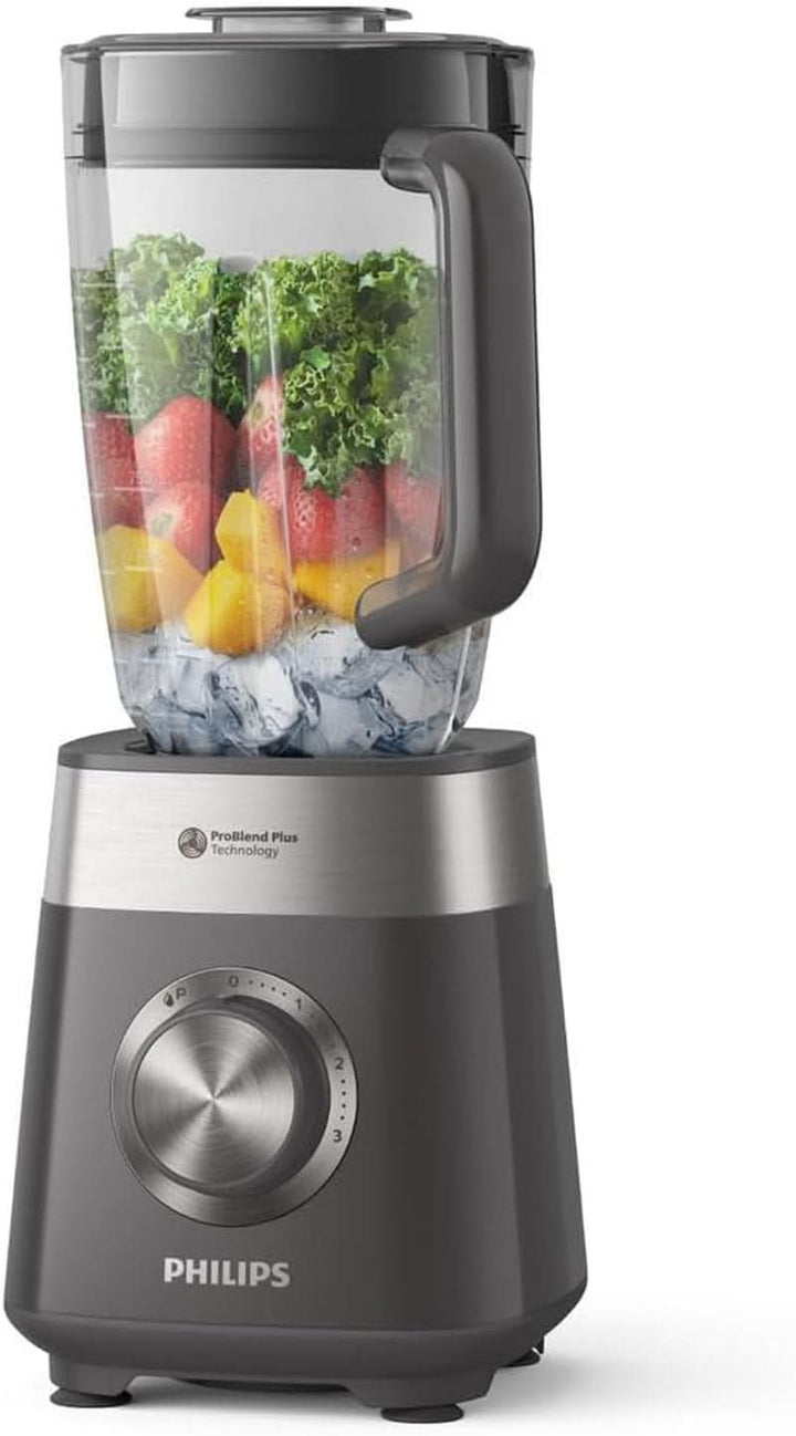 Philips Standmixer Und Smoothie Maker – 600W, 2-Liter-Becher, Homeid-App, 2 Geschwindigkeitsstufen + Impulsfunktion, Problend, Ice-Crush-Funktion (HR2291/41)