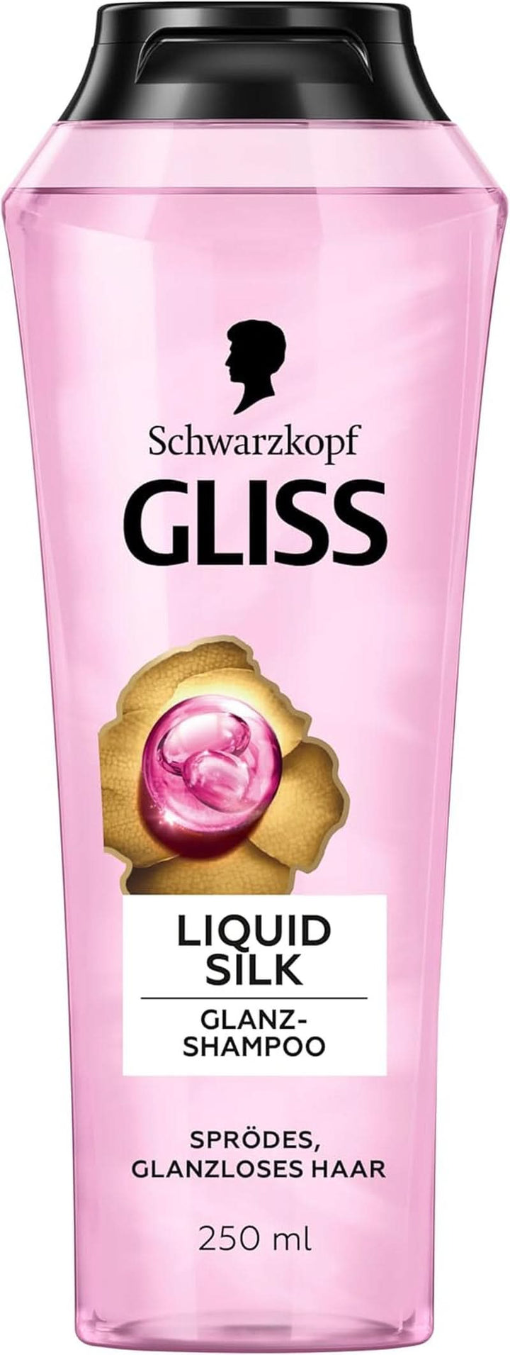 Gliss Shampoo Liquid Silk (250 ml), pentru părul fragil și tern