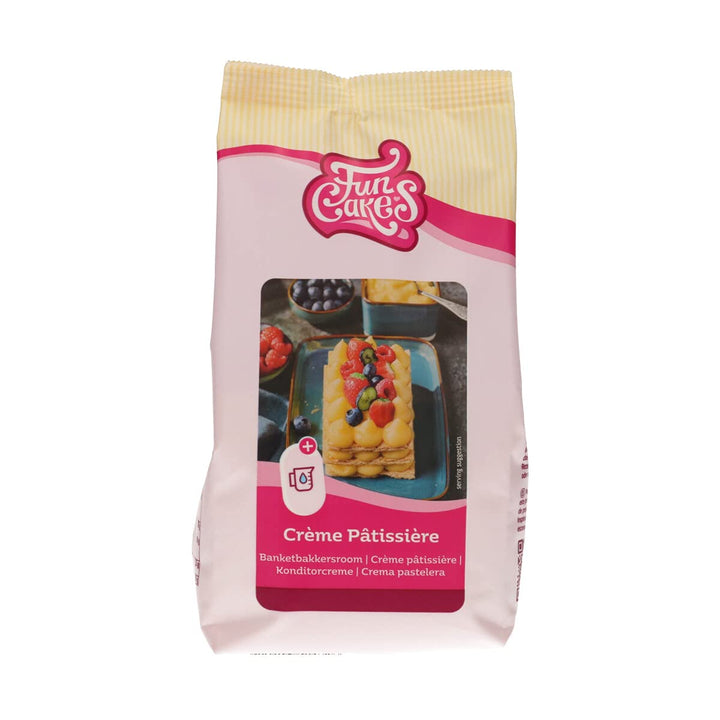 Funcakes Mix Für Crème Pâtissière, Einfach Zu Verwenden, Köstlicher Pudding Zum Füllen Von Kuchen, Cupcakes Und Anderen Leckereien, Nur Wasser Hinzufügen, Halal., 1 Kg