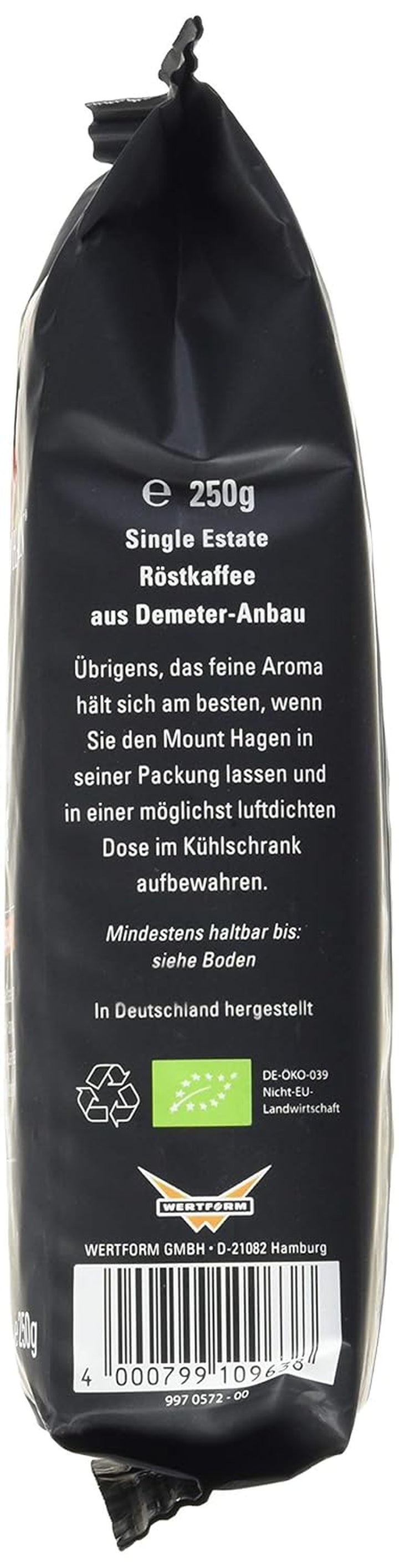 Mounthagen Röstkaffee Peru Ganze Bohne (1 X 250 G)