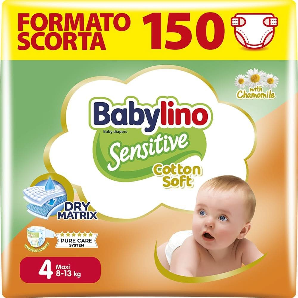 Babylino Sensitive, Scutece delicate pentru copii, diverse marimi