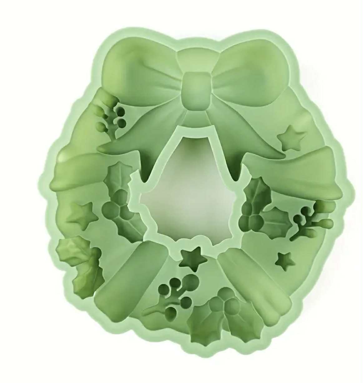 Formă De Silicon Pentru Tort Coronita De Crăciun Versatil Pentru Prajituri Deserturi DIY Și Sărbători