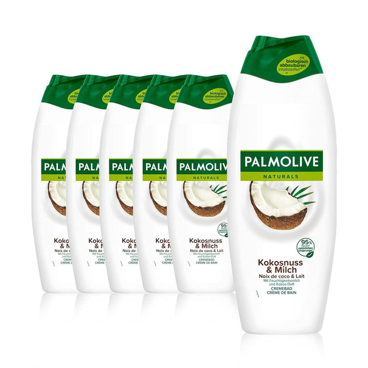 Gel de duș Palmolive Naturals Coconut & Milk, 6 x 250 ml 