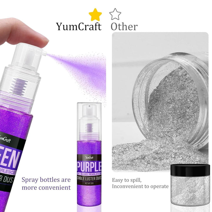 Spray glitter comestibil, 20 grame