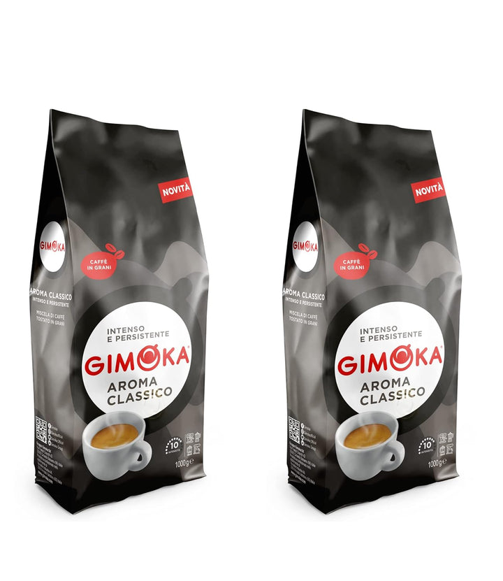 Gimoka – Kaffeebohnen – 1 Kg – Gran Bar Mischung – Intensität 12 – Hergestellt in Italien – 1Kg Packung