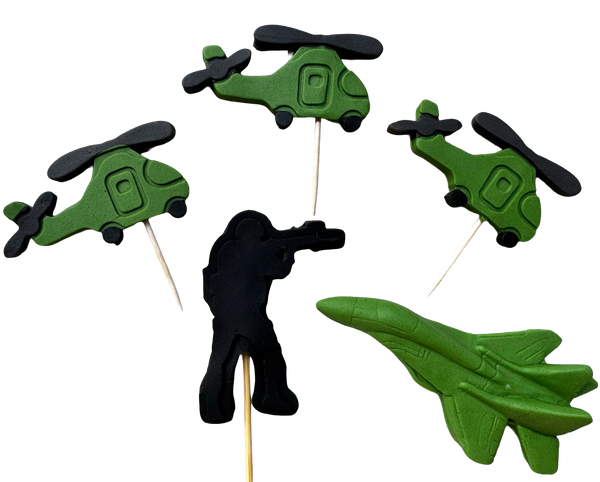 Set 5 decoratiuni comestibile, RO Army