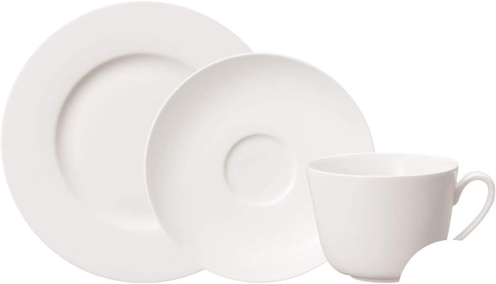 Villeroy & Boch – Twist White Geschirrset 30 Teilig Für 6 Personen, Spülmaschinenfest, Mikrowellensicher, Teller Set, Geschirr, Tafelservice, Kombiservice, Modernes Service Aus Porzellan