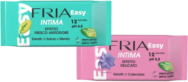 Wipes Salviette per L'Igiene Intima Bio Pocket Delicate E Biodegradabili 12 Salviette