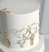 Decoratiune Necomestibila - Acril Auriu Tema Love Ornament Elegant Pentru Casa Si Birou