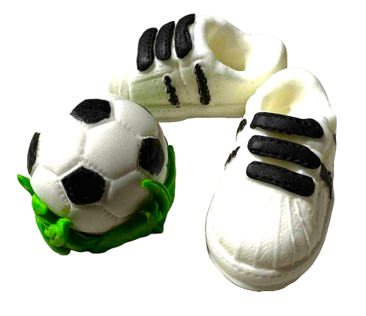 Set decoratiuni comestibile, Fotbal Decoratiuni din Pasta de Zahar Nati Shop