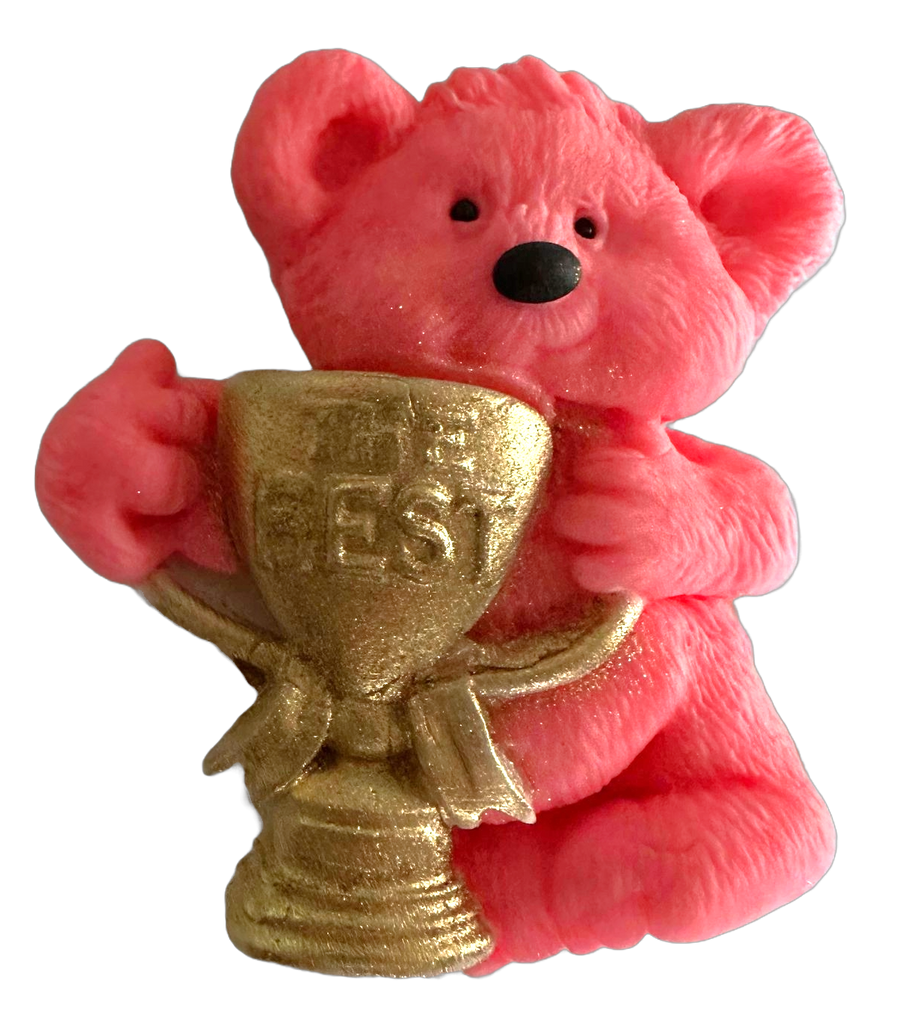 Decoratiune comestibila din zahar, Ursulet roz - Nati Shop 