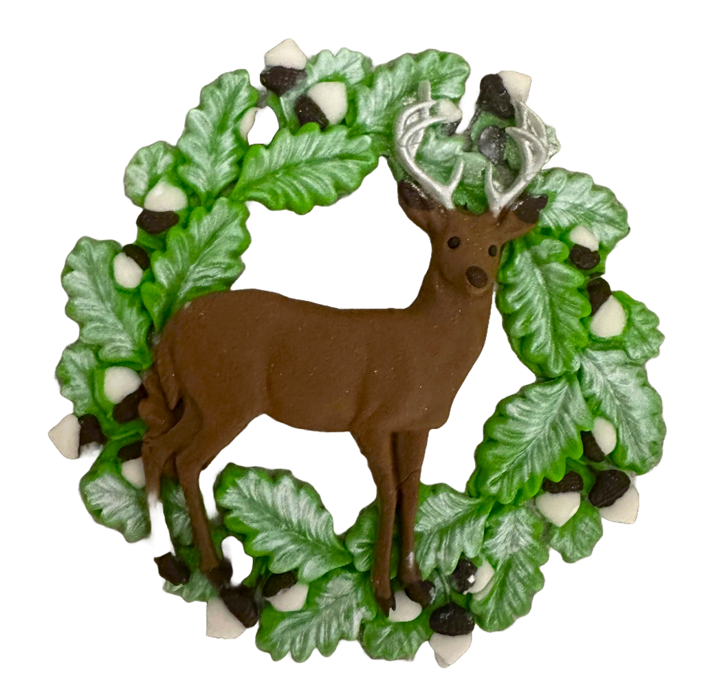 Decoratiune comestibila din zahar, Iarna in padure Decoratiuni din Pasta de Zahar Nati Shop