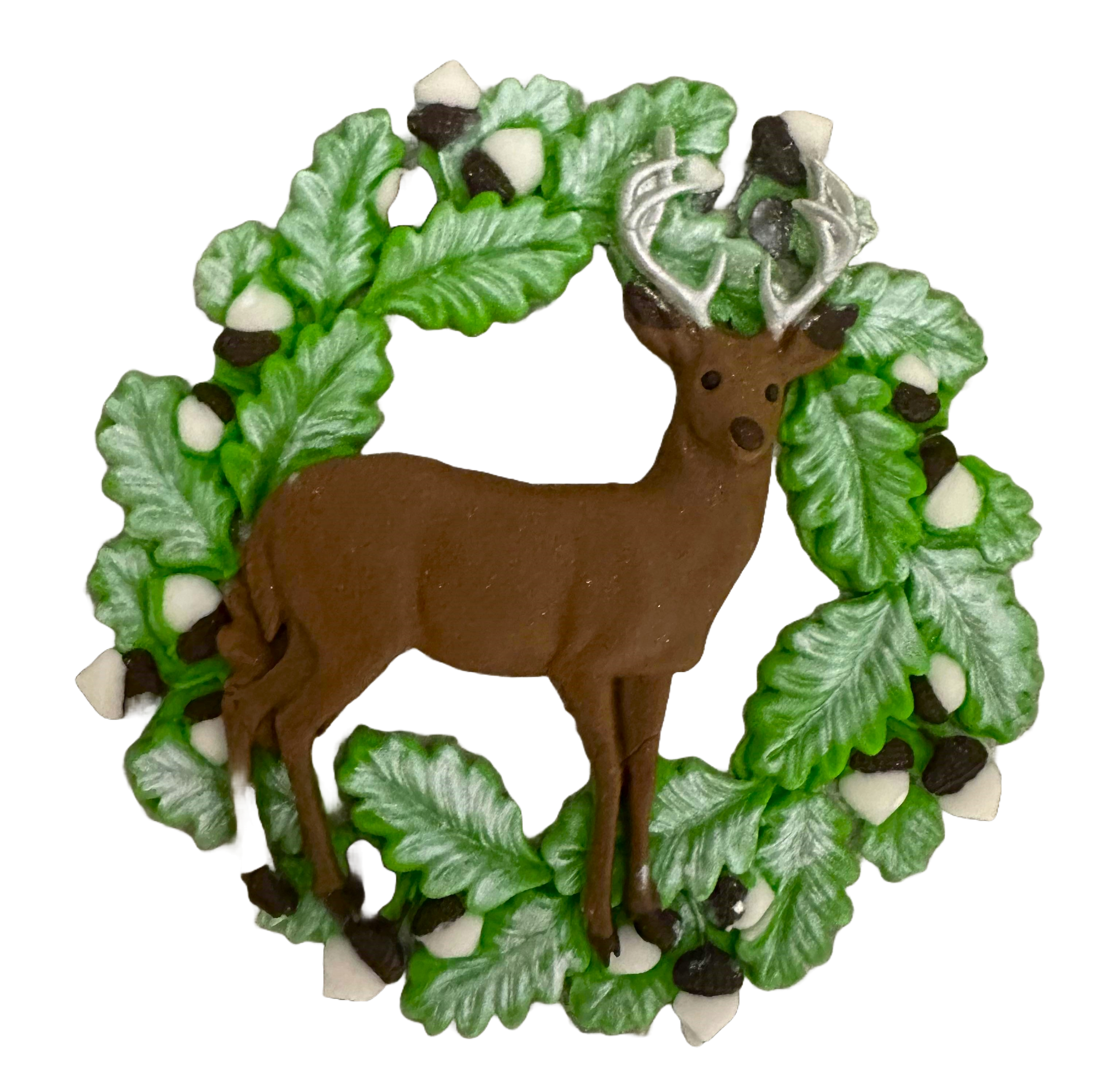 Decoratiune comestibila din zahar, Iarna in padure Decoratiuni din Pasta de Zahar Nati Shop