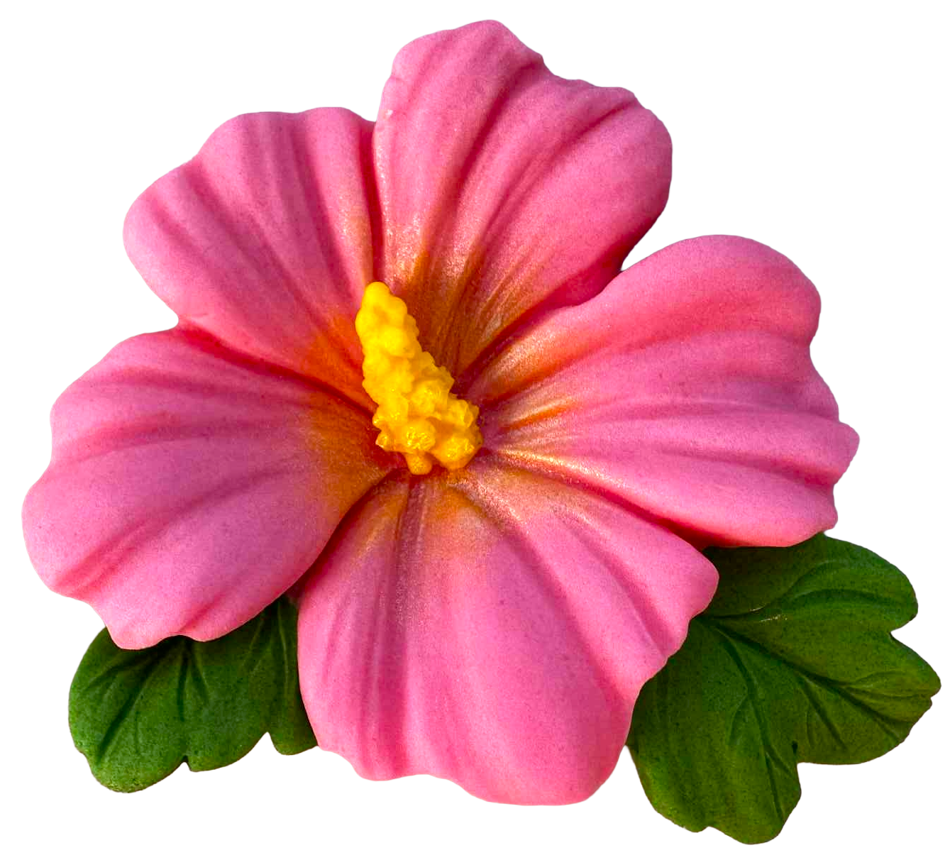 Decoratiune Comestibila Floare De Hibiscus - Ideala Pentru Decorarea Torturilor Si Prajiturilor Dimensiune 9.5 Cm