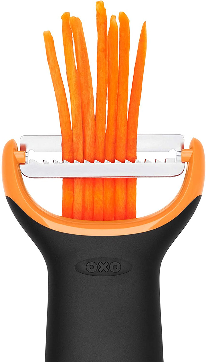 OXO Good Grips Schäler / Peeler Mit Julienne-Funktion, Schwarz