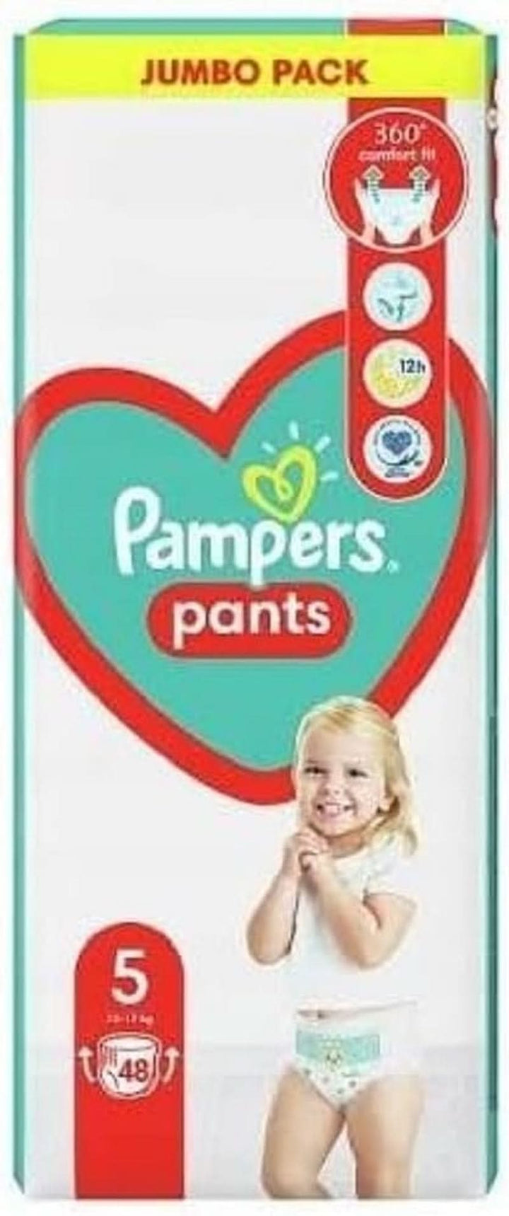 Pampers Pants scutece mărimea 5 (12-17 kg), 48 bucăți, Protecție și confort Pampers în scutece ușor de aplicat