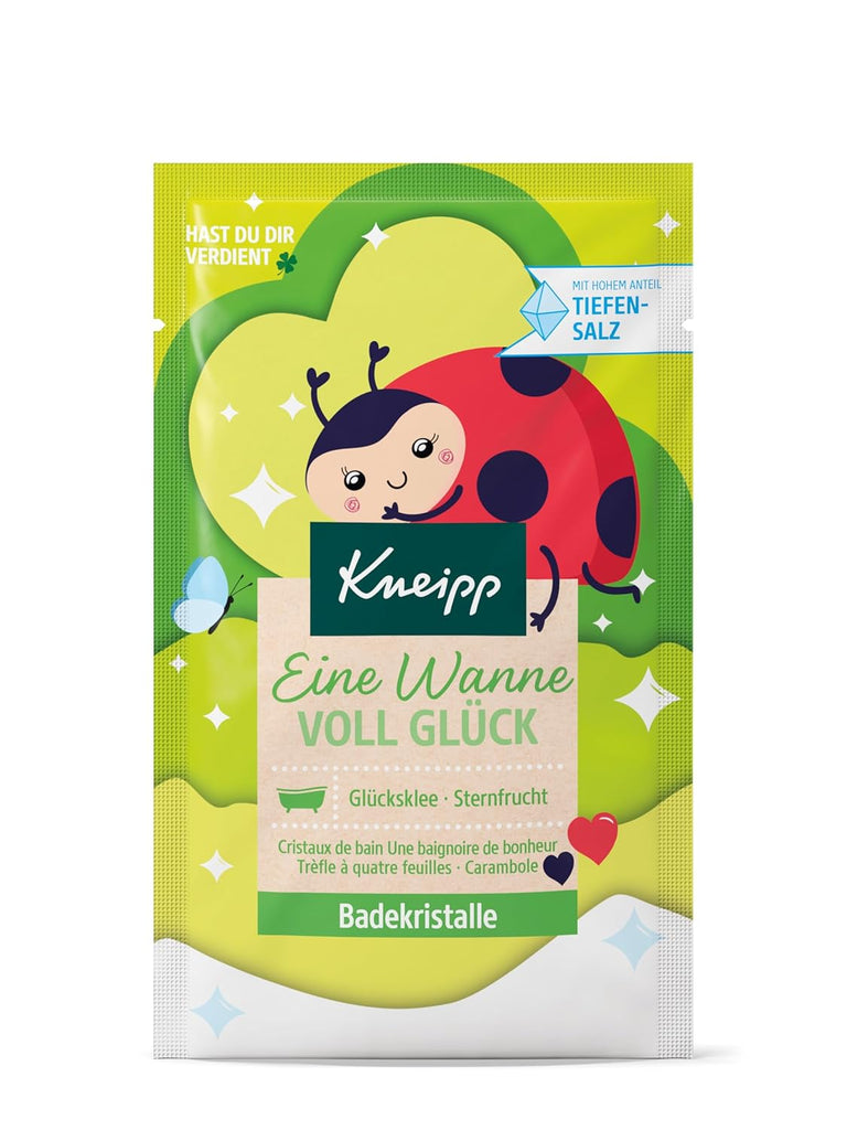 Kneipp, cristale de baie, cu extracte naturale din fructe de stea și trifoi norocos, cu o proporție mare de sare Luisenhaller, 60 grame