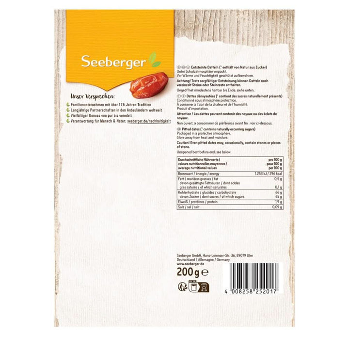 Seeberger Curmale dulci cu miere, cu pulpă cremoasă, 13 x 200 grame