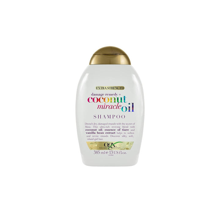 OGX Coconut Miracle Oil Conditioner, Feuchtigkeitsspendende Haarpflege Spülung Mit Kokosöl, Vanilleextrakt & Essenz Der Tiare, Haarspülung Mit anti Frizz Formel Für Optimale Locken Pflege (385 Ml)