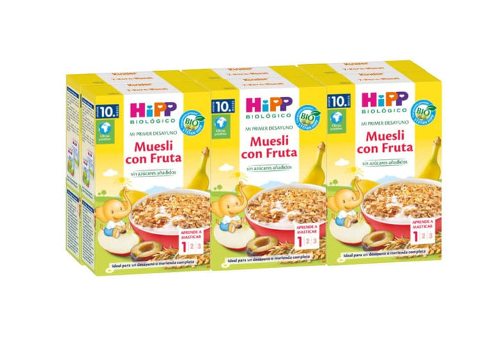 Muesli de fructe ecologic Hipp, pachet de 6 x 200 grame