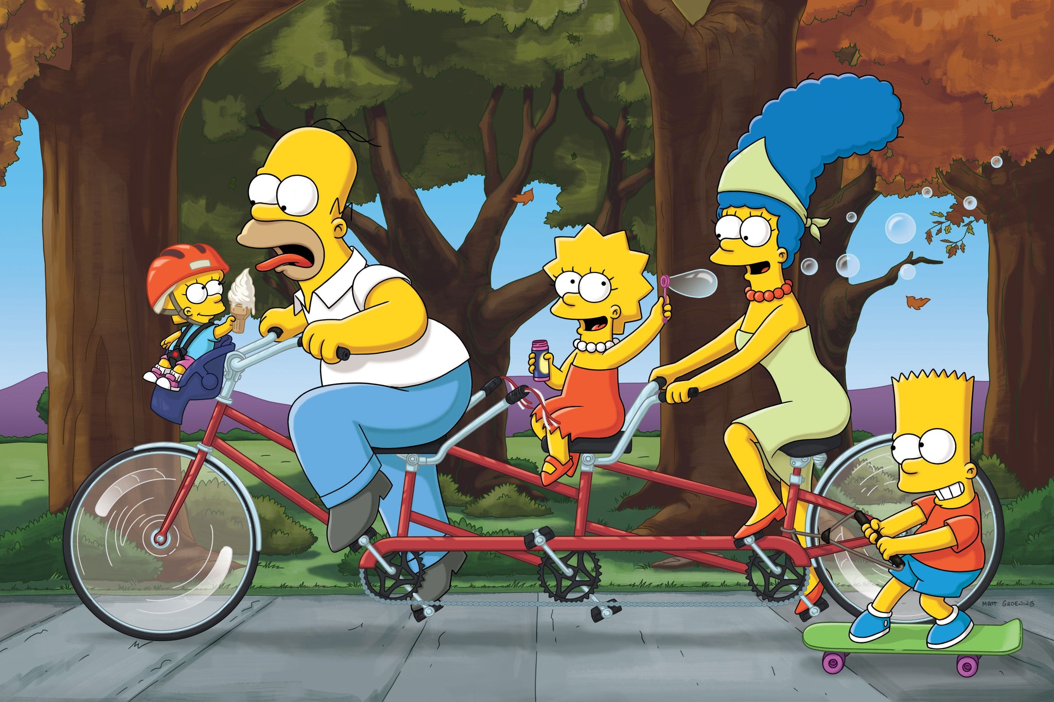 Imagine Comestibilă - simpsons family