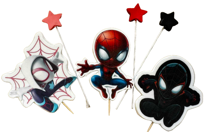 Set decoratiuni comestibile, Spidey si prietenii sai Decoratiuni din Pasta de Zahar Nati Shop