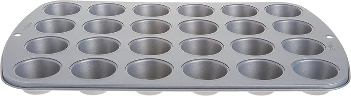 Wilton 24 Er Mini-Muffinbackform, Antihaftbeschichtet, Silber