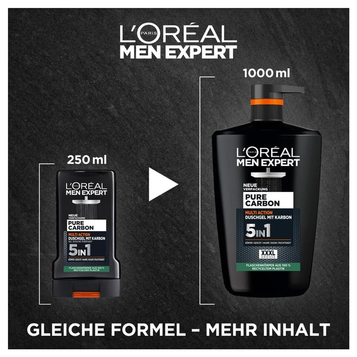 L'Oréal Men Expert XXXL 5In1 Gel de duș și șampon pentru bărbați, 1 litru