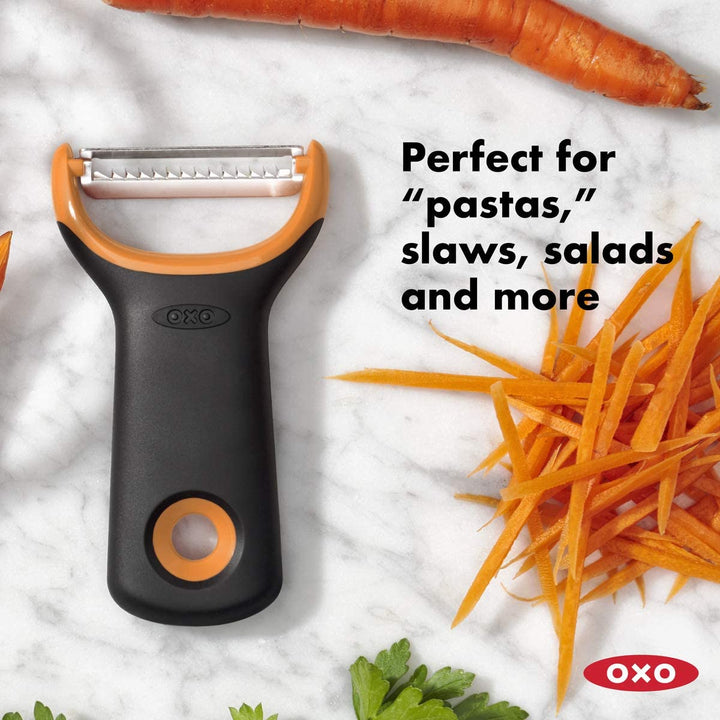 OXO Good Grips Schäler / Peeler Mit Julienne-Funktion, Schwarz