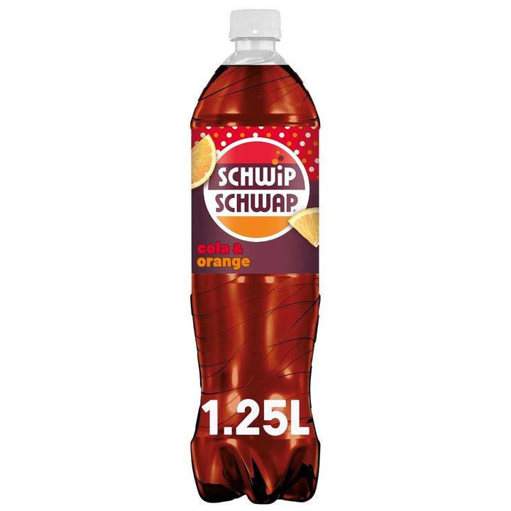 SCHWIPSCHWAP, The Original - Băutură răcoritoare de cola cofeinizată cu portocale, set 6 x 1,25 litri