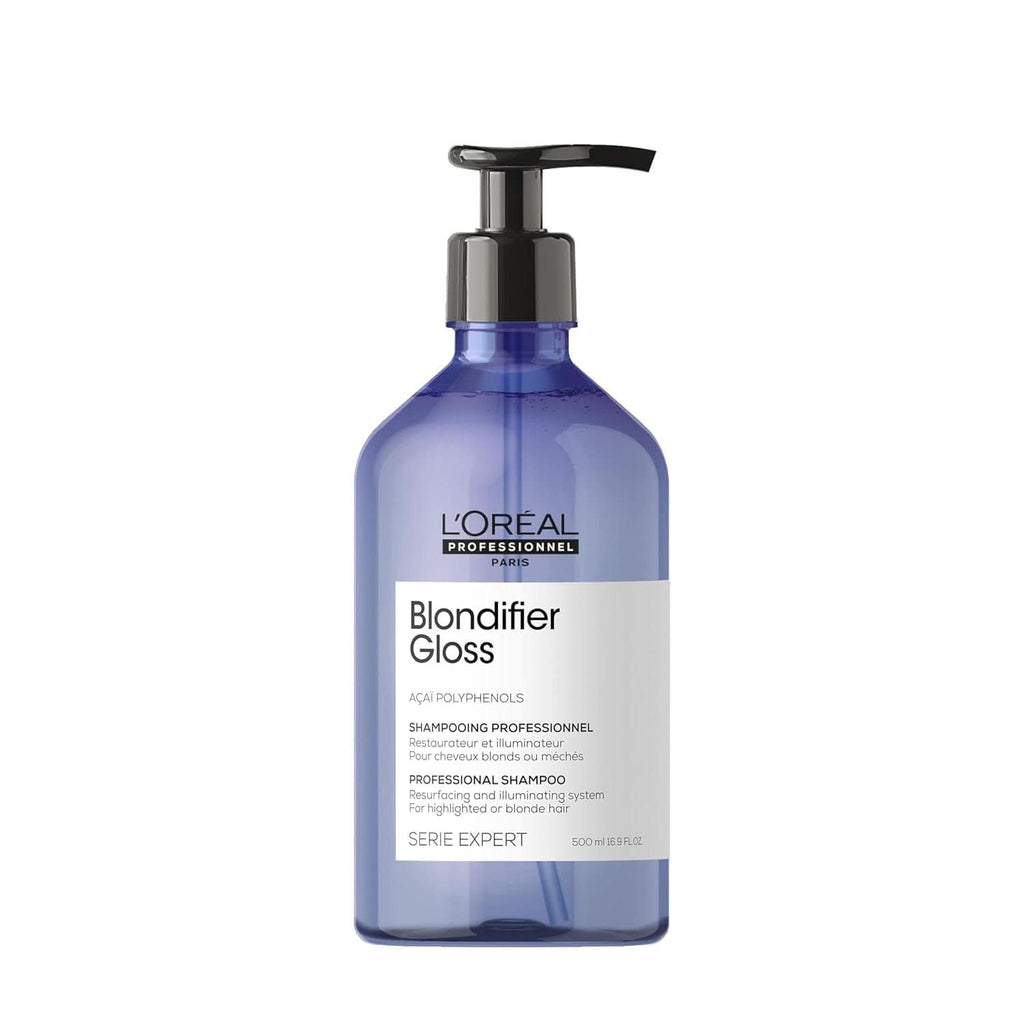 L'Oréal Professionnel Nährendes Haarshampoo Für Blondes Und Blondiertes Haar, Açaibeeren-Extrakt, Serie Expert, Blondifier Shampoo Gloss