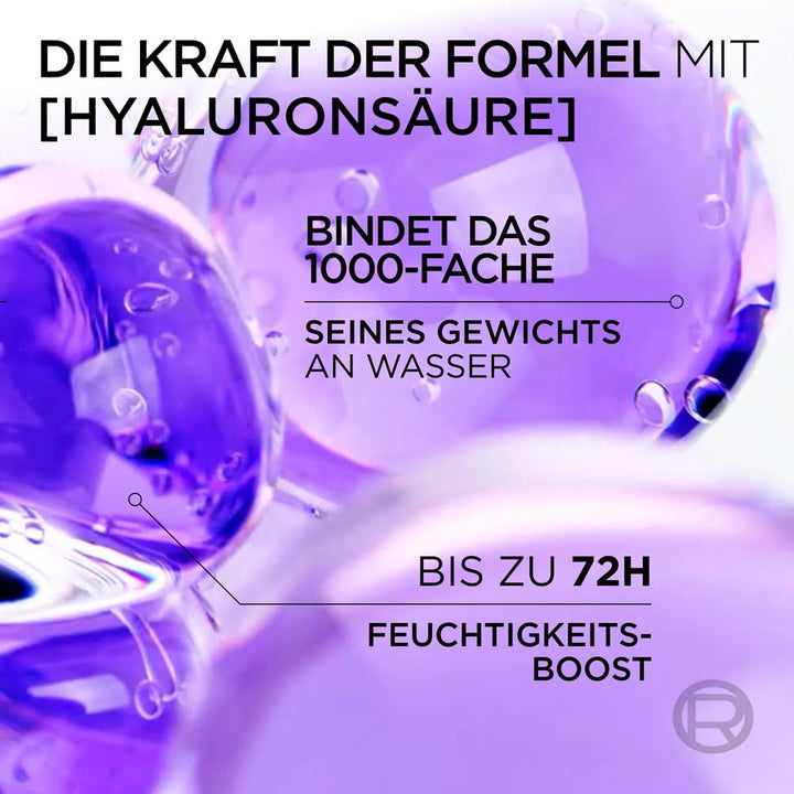 L'Oréal Paris Elvital Hydra Hyaluronic Feuchtigkeitsspendendes XXL Shampoo Für Glänzendes Haar, Hyaluron Shampoo Für Einen Feuchtigkeitsboost & Schutz, Langanhaltende Feuchtigkeit Und Pflege, 1000Ml