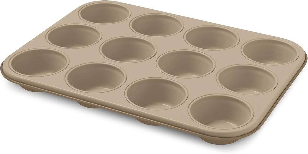 Blackstone Kuchenform 12 Muffins, Stahl, Schwarz/Grau Stein, 6 Einheiten