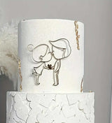 Decoratiune Necomestibila - Acril Auriu Tema Love Ornament Elegant Pentru Casa Si Birou