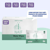 Naïf Plastikfreie Feuchttücher 864 Stück (16Er X 54 Feuchttuch) - Pflege Für Babypo, Körper Und Gesicht - 99% Aus Wasser - 0% Parfüm Und Alkohol - Nachhaltige Feuchttücherbox Eukalyptus Sensitiv Naty Shop