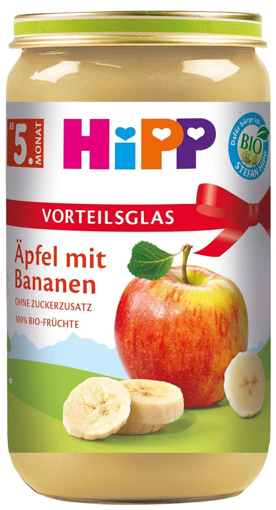 Hipp Früchte Äpfel Mit Bananen, 6Er Pack (6 X 250 G), Ab 5. Monat