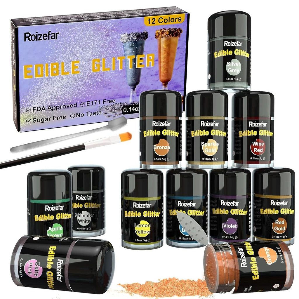 Glitter comestibil, diverse culori si cantitati