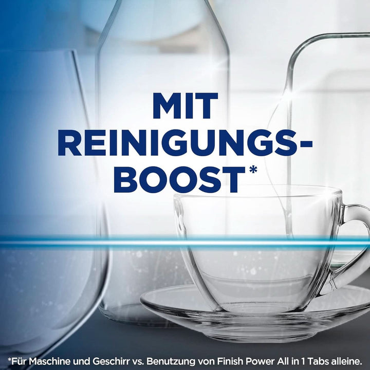 Finish Machine Cleaner Tabs - Pastile pentru mașina de spălat vase împotriva murdăriei și grăsimii din interiorul mașinii de spălat vase, 3 pastile Naty Shop
