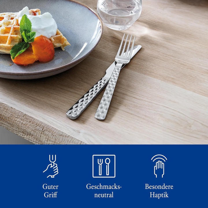 Villeroy & Boch – Boston Besteck Set 30 Teilig 6 Personen, Spülmaschinenfest, Rostfrei, Tafelbesteck, Essbesteck, Gabel, Messer, Besteck 30 Tlg., Essbesteck Set, Besteckset, Edelstahl